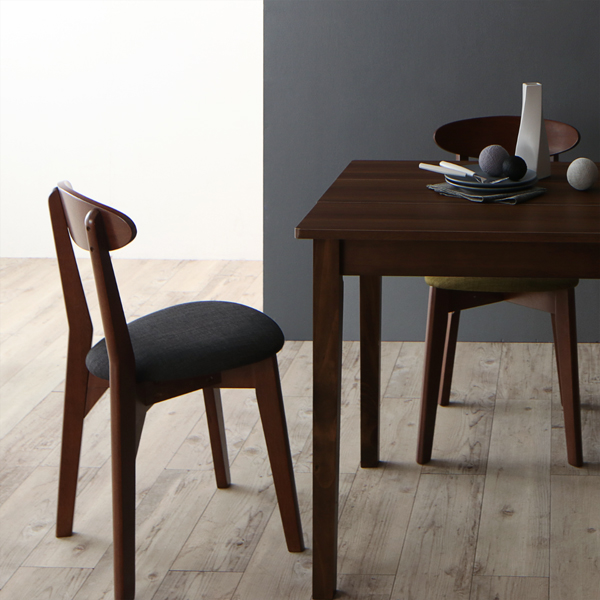 ダイニング３点セット　（テーブル＋チェア２脚）（ナチュラル/ブラウン）　SH-8620　ダイニングチェア　ファブリック　天然木 [幅90cm] ダイニングテーブルセット 2人掛け 3点セット 北欧 カフェ